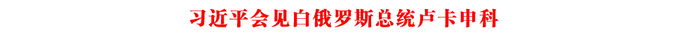 習近平會見白俄羅斯總統盧卡申科
